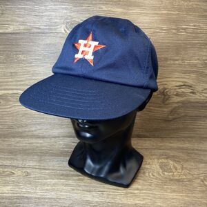 Vintage Houston Astros Navy Blue SnapBack Hat 80s MLB Trucker